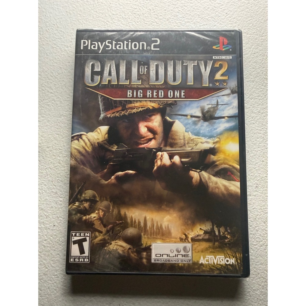 Call of Duty 2 Big Red One Sony PlayStation 2 PS2 Game New Factory Sealed NTSC